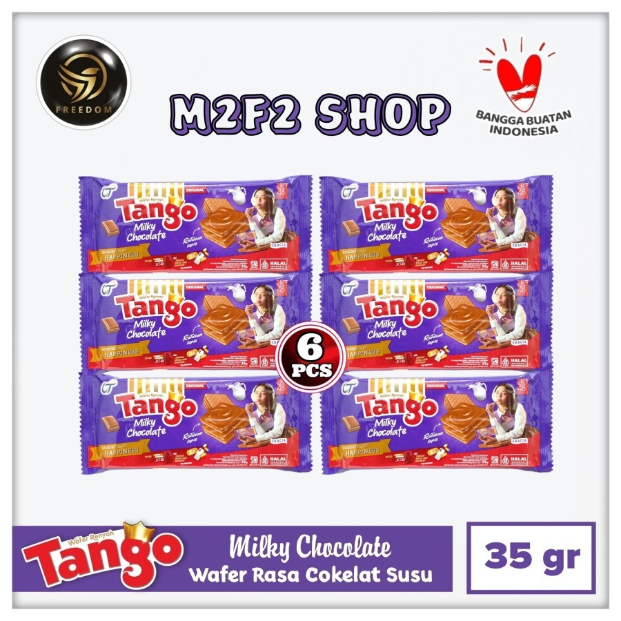 

Tango Wafer Milky Chocolate BITE SIZE | Krim Cokelat Susu - 35 gr (Kemasan 6 Pcs)