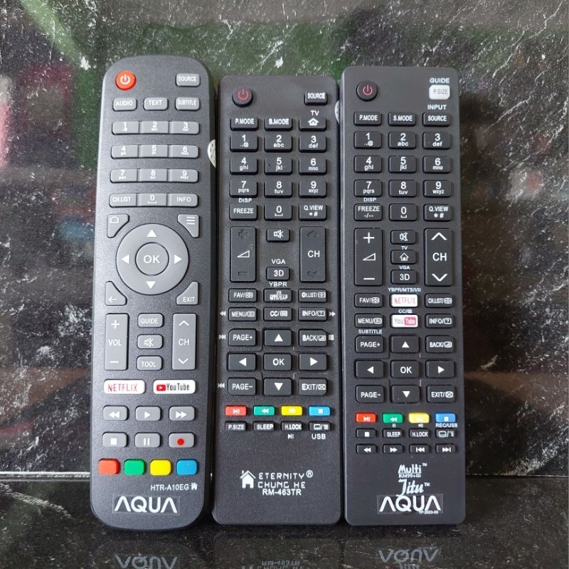 REMOT TV AQUA SANYO REMOTE Smart Android Tv  LED LCD MULTI UNIVERSAL ETERNITY CHUNG HE RM-463TR TANP