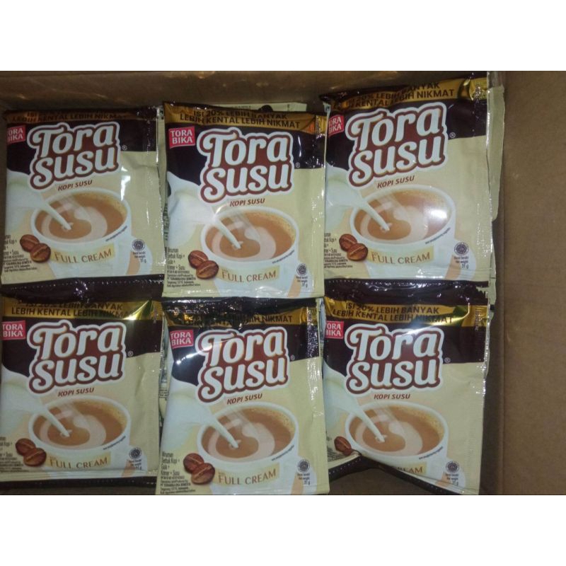 

kopi Tora susu renteng isi 10 sachet