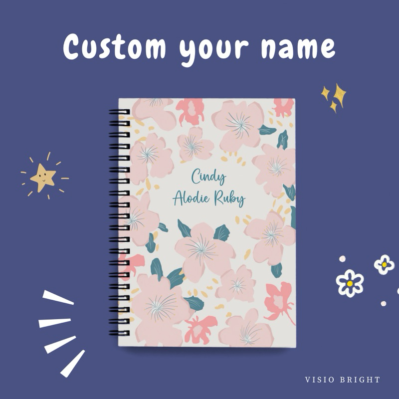 

Visiobright Custom Notebook/Buku Tulis/Agenda/Planner/Diary/Kado/Gift A5/A6 Hard Cover polos/plain