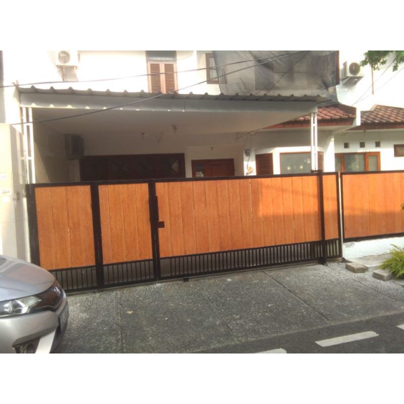 pagar minimalis kombinasi grc