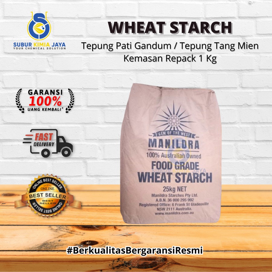 

Wheat Starch 1kg / Tepung Pati Gandum / Tepung Tang Mien / Bahan Dimsum