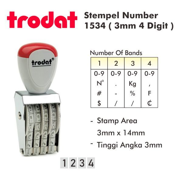 

Stempel Angka 3mm 4 Digit/1534