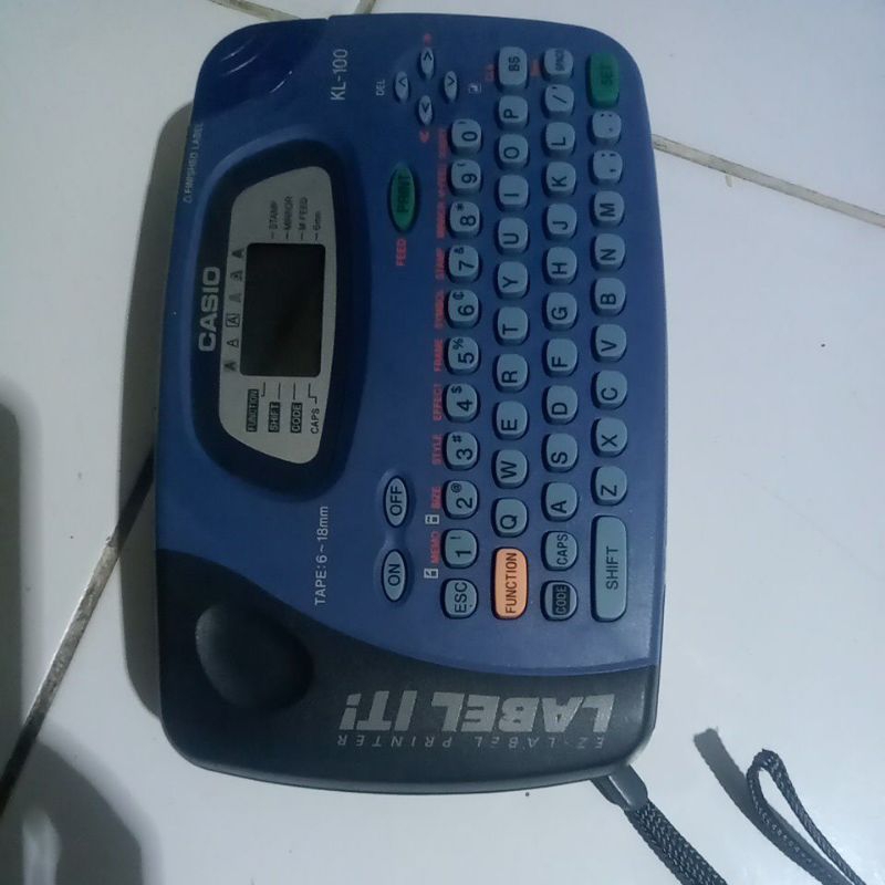 

Printer label casio KL 100