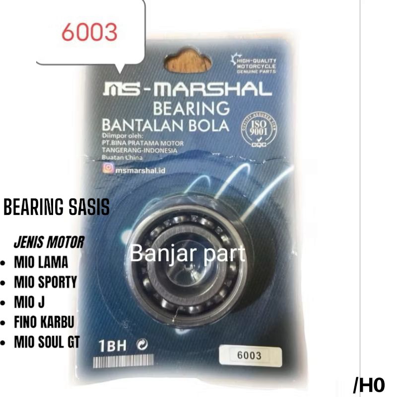 BEARING LAHAR KLAHAR 6003 OPEN BUKA  6003 2RS TUTUP  FORK SWING ARM MONTING SASIS TENGAH FOROK MIO N