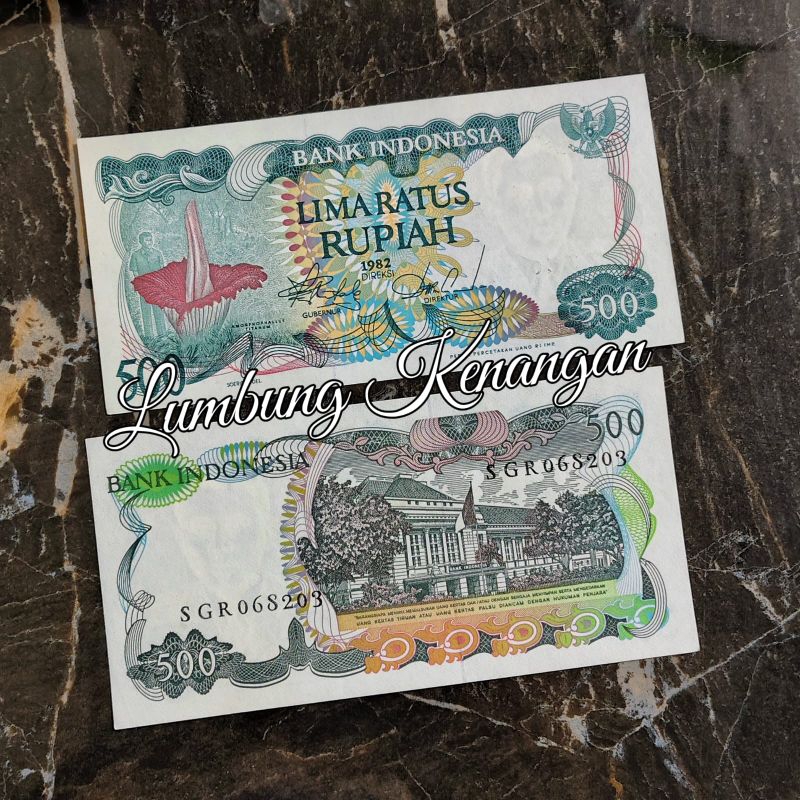 uang kuno 500 Rupiah Bunga bangkai