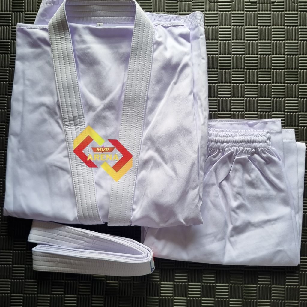(bonus sabuk) Baju Karate Dewasa seragam beladiri karate Baju Karate lengkap 1 set