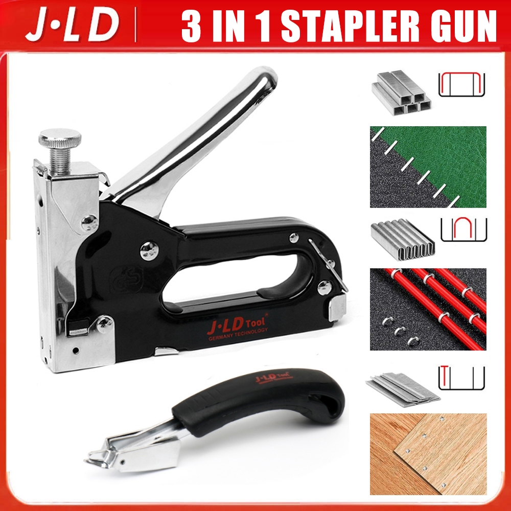 

JLD Staples Gun 3in1 Staples Tangan Set Alat Tembak Staples Rapid Manual Hand Tacker Powerfull