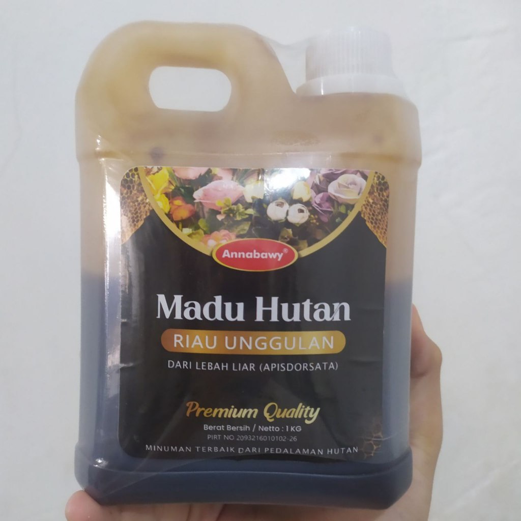 

Madu Hutan Riau Unggulan An-nabawy Premium 1Kg Dan 500 g + Gratis Sendok kayu Cantik 100 % Asli
