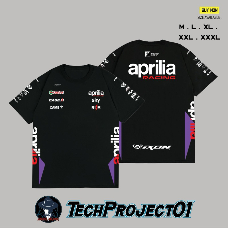 Tshirt Kaos Aprilia Racing Team MotoGp 2024 Best Quality