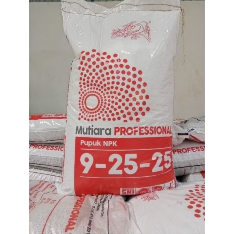 Pupuk NPK Mutiara Profesional 9 - 25 - 25 Kemasan 50 Kg