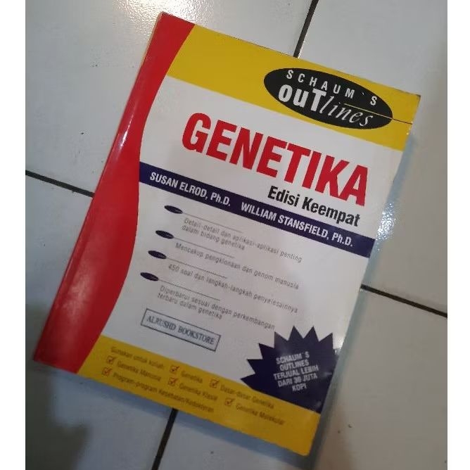 Buku (ORI 100%) GENETIKA (Schaum) Susan Elrold / William Stansfield