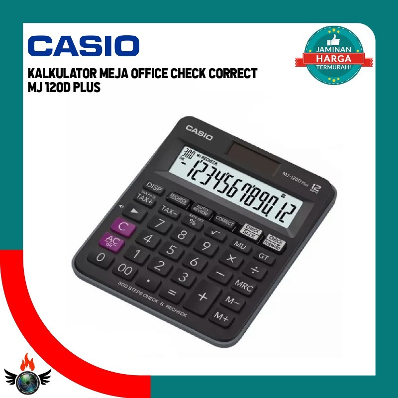 

Casio MJ-120D Plus Kalkulator Meja Office check correct MJ 120D Plus