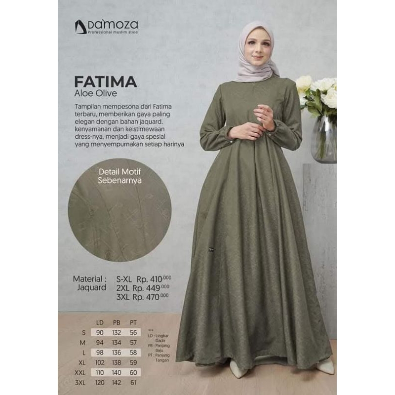 Damoza Fatima Aloe Olive Dress Jaquard