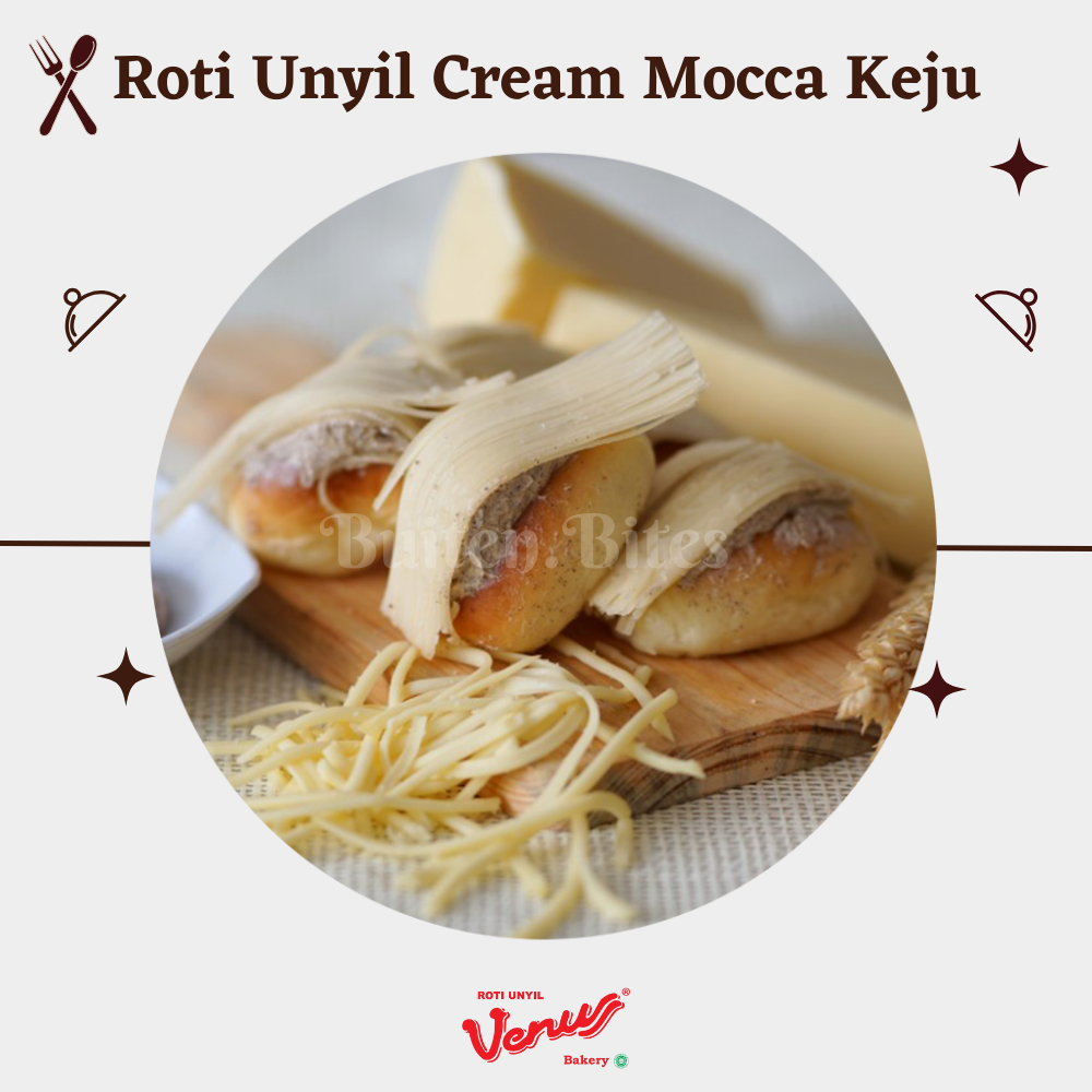 

BitenBites / Roti unyil venus rasa krim mocca selimut keju bestseller cemilan enak sehat keluarga