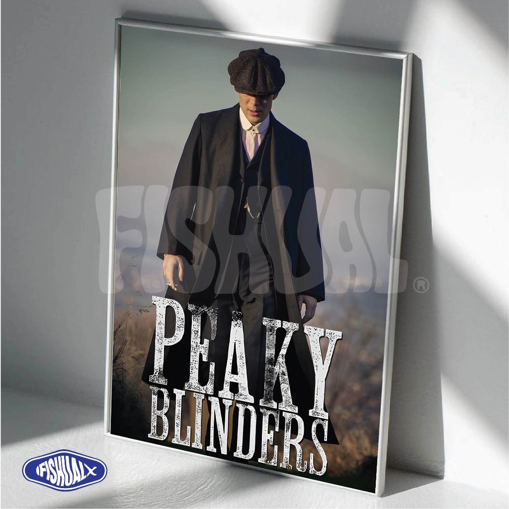 Poster Dinding Aesthetic Bingkai Kayu Premium Film | Peaky Blinders | FREE GANTUNGAN & PACKING KARDU