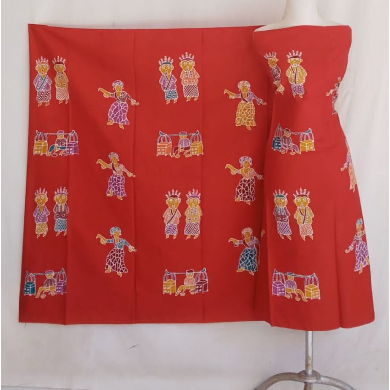 KAIN BATIK TULIS MOTIF ONDEL - ONDEL