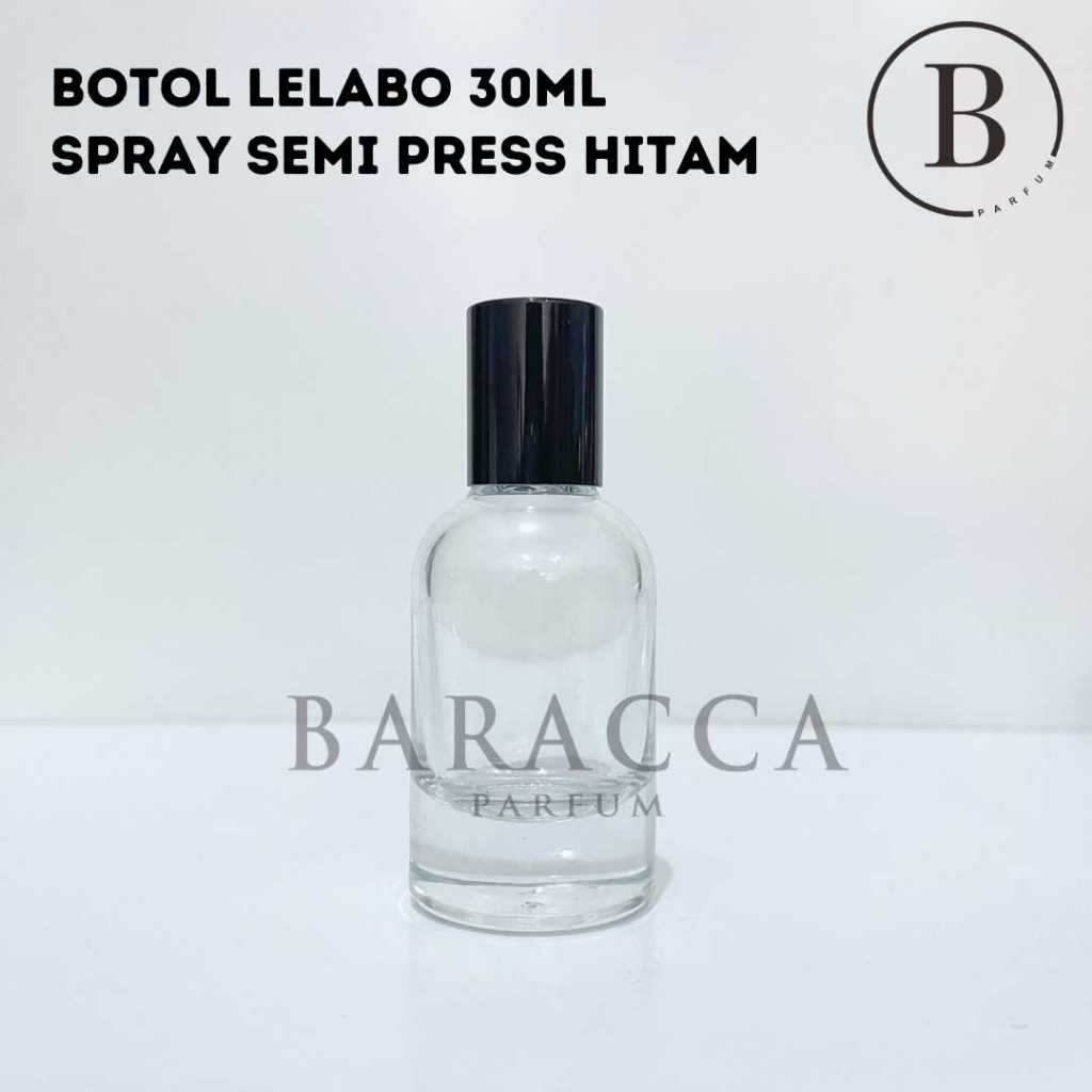 Botol Parfum Le Labo 30ML Semi Press Hitam - Botol Parfum Kosong Le Labo - Botol Le Labo 30ML