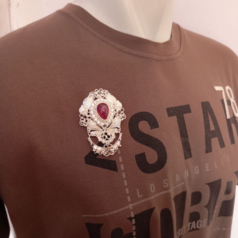 Bros Brooch Accesories Perak Silver 925
