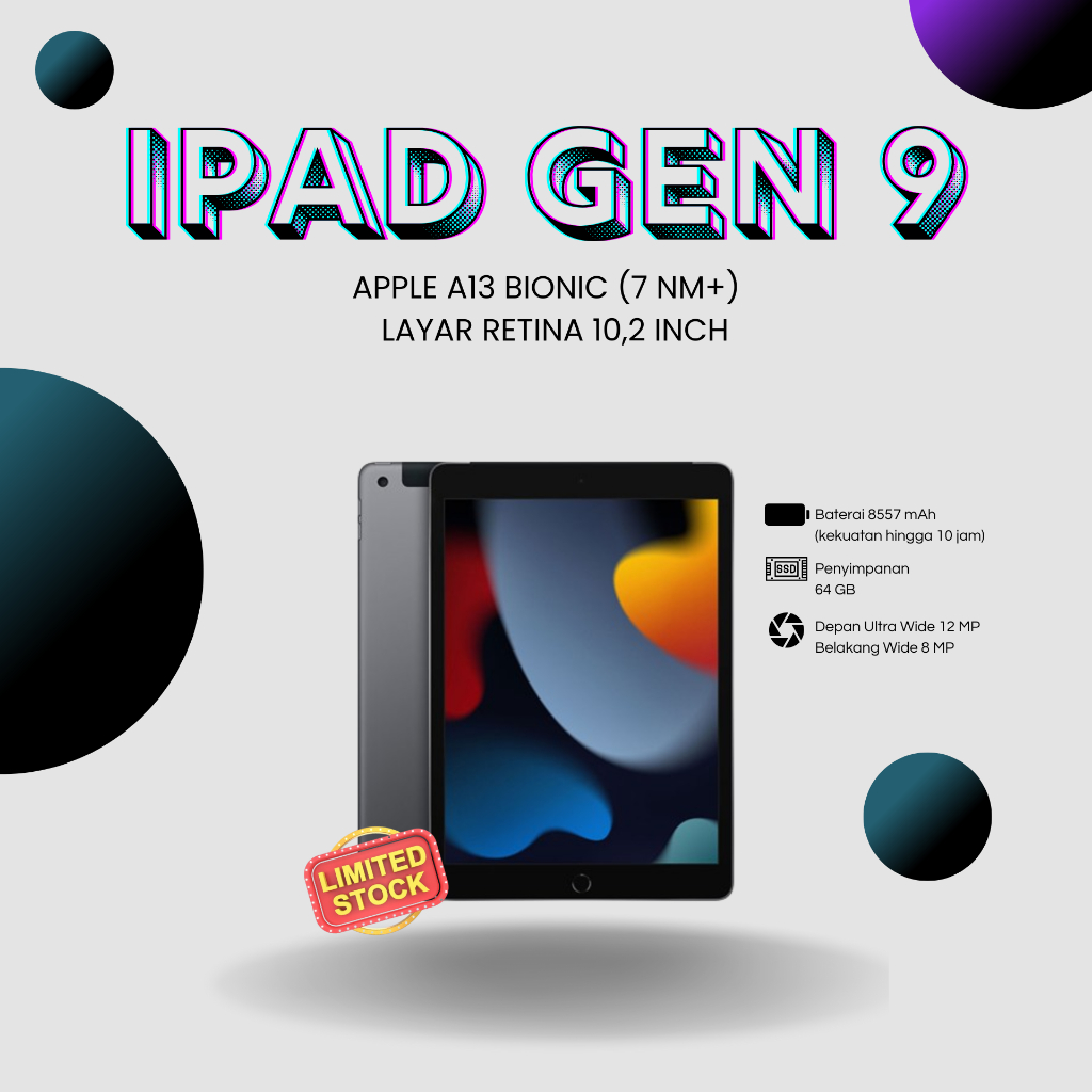 IPAD GEN 9 WIFI ONLY