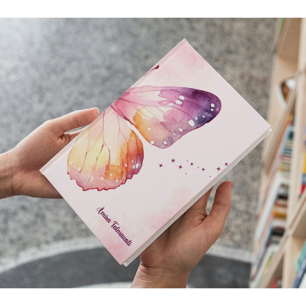 

Buku Catatan Notebook Hardcover A5 custom (Butterfly)