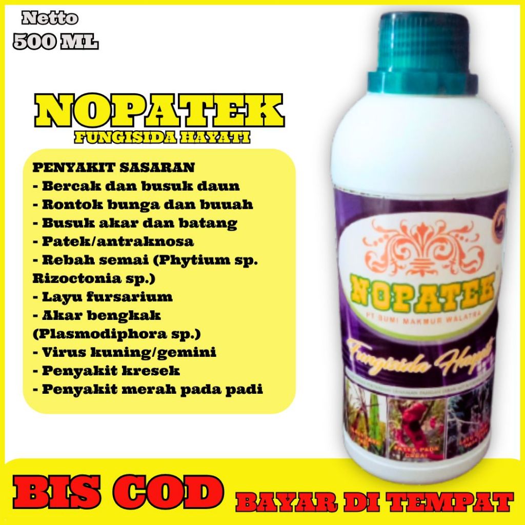 NOPATEK FUNGISIDA OBAT PENCEGAH PENYAKIT HAMA TANAMAN SAYURAN CABE PADI
