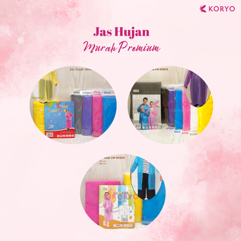 Jas Hujan Setelan Pria Wanita Mantol Hujan Raincoat Mantel Hujan