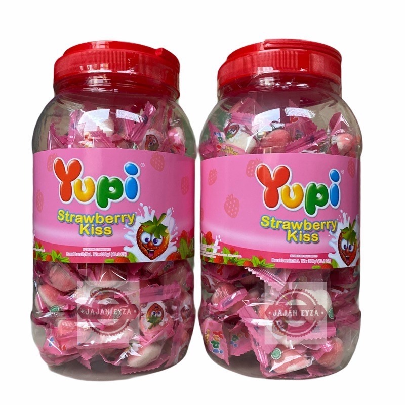 

permen yupi strawberry kiss 1 dus