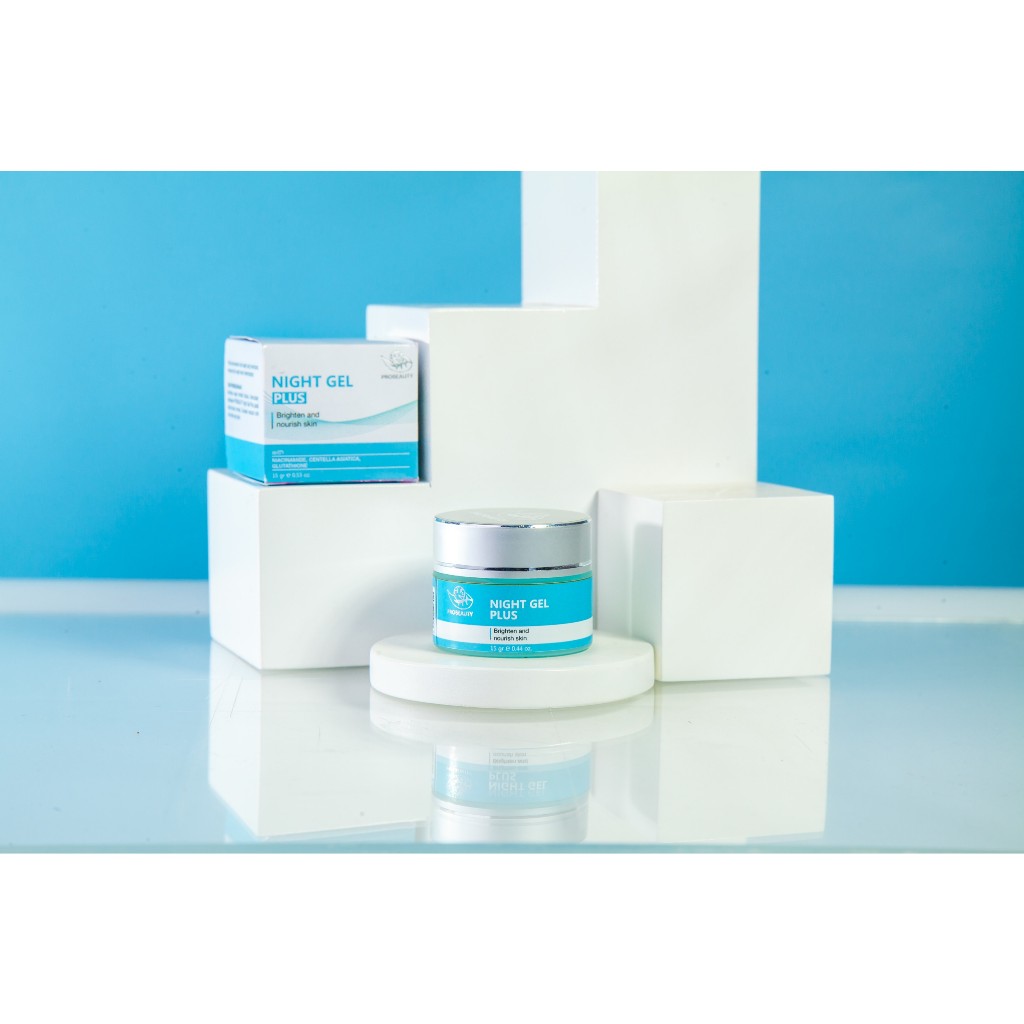 probeauty night gel plus/krim malam flek glow/krim malam anti aging/krim malam super