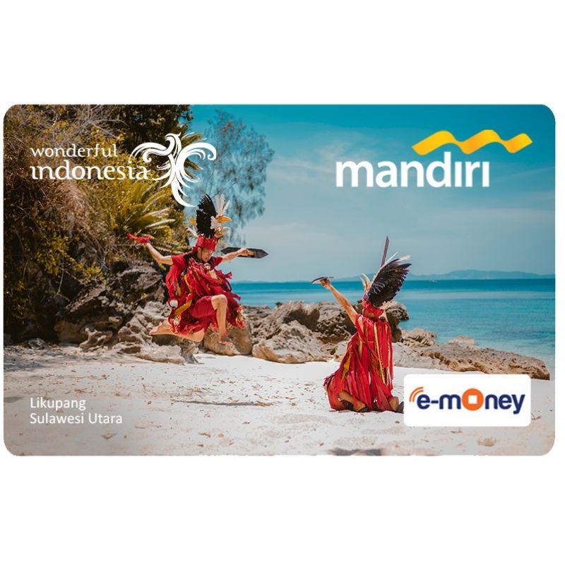 EMONEY CARD MANDIRI ORIGINAL EDISI WONDERFUL INDONESIA LIKUPANG