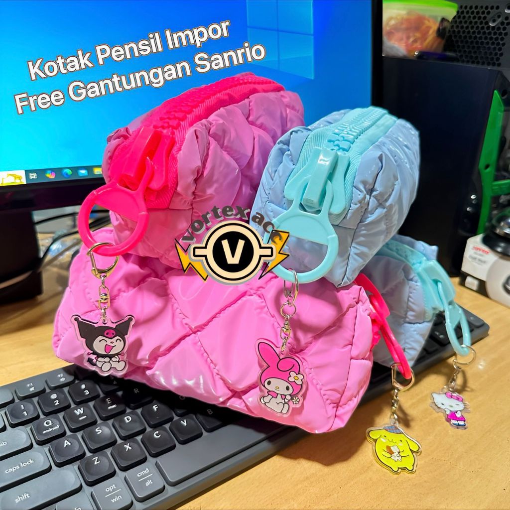 

Kotak Pensil Puffy Colourfull FREE GANTUNGAN SANRIO // Pencil Case Puffy Lucu Multifungsi Dan Serbaguna SB-13