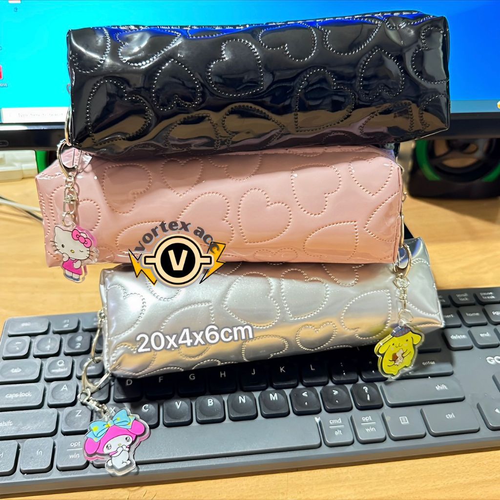 

Kotak Pensil Love Pattern Glossy // Pencil Case Glossy Love Pattern Serbaguna Multifungsi FREE