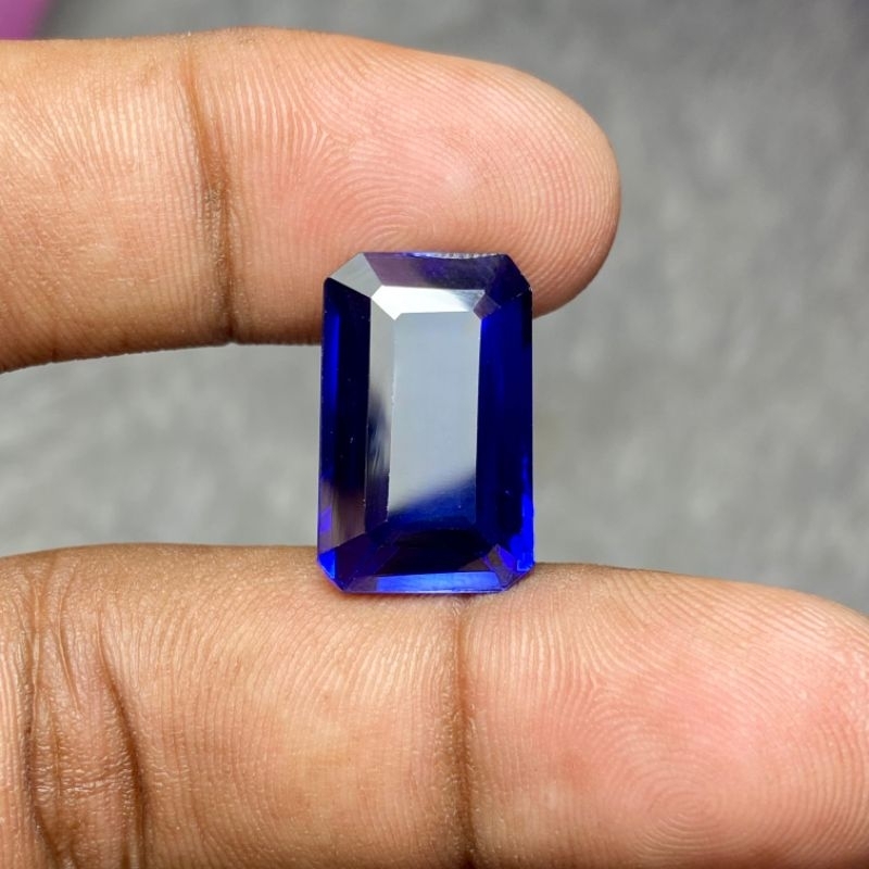 king safir sapphire batu blue safir chatam king safir biru hardness 8-9 skala mohs dim 19.5x12.5x7 C