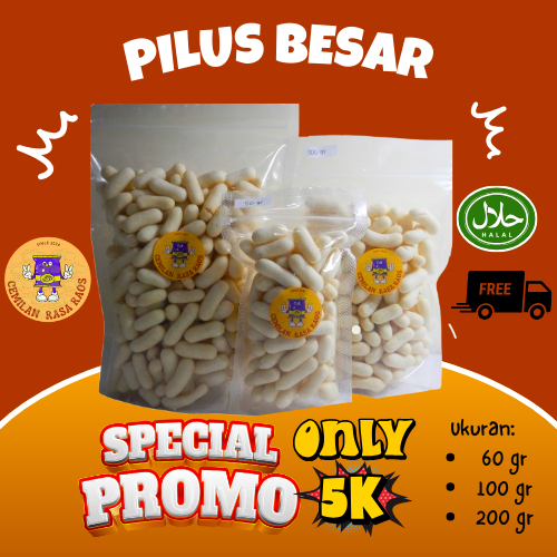 

Pilus/ Pilus Besar 100 gram