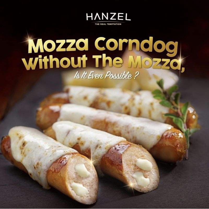 

Hanzel bratwurst blackpepper sausage frozen / sosis lada hitam