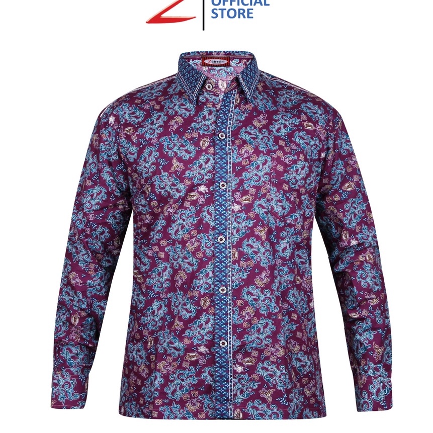 HJ6 Zeintin  Baju Batik Couple Pasangan Pria WanitaKemeja Batik Orinal Zeintin UJ 3