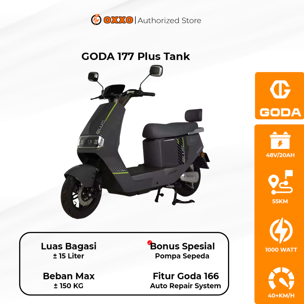 Sepeda Listrik Goda Murah GD 177 PLUS TANK 48V20Ah 1000 WATT - E BIKE GODA - GARANSI RESMI