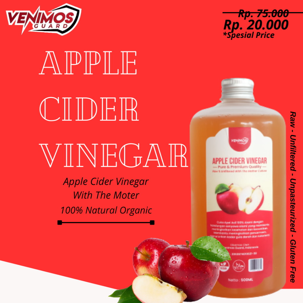 

APPLE CIDER VINEGAR | CUKA APEL ORGANIK | MINUMAN JUICE SARI BUAH APEL | CUKA APEL MINUMAN DIET