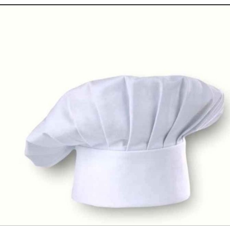 Topi koki anak-anak topi chef anak Paud/TK polosan murah