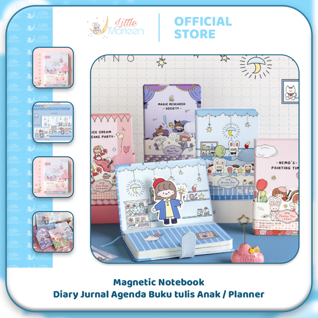 

Magnetic Notebook / Diary Jurnal Agenda Buku tulis Anak / Planner