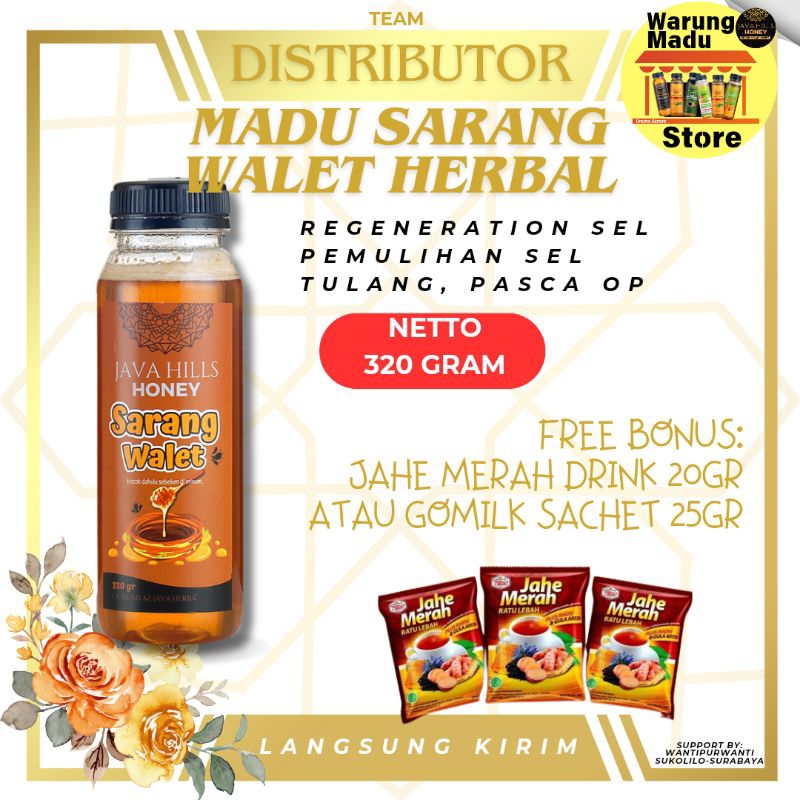 

MADU SARANG WALET javahills honey mumtaz java herba BISA UNTUK JERAWAT 320 GRAM BY JAVA HILLS HONEY