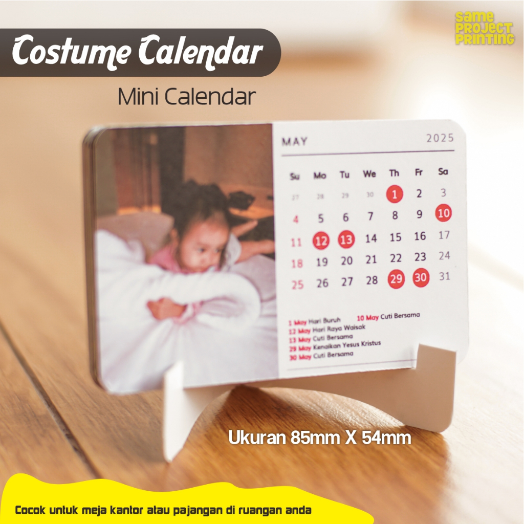 

Kustom Kalender Estetik - Mini Kalender Kustom Foto - Kalender Meja lengkap degan penyangga