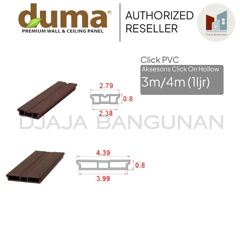 CLICK PVC DUMA CLICK ON HOLLOW AKSESORIS