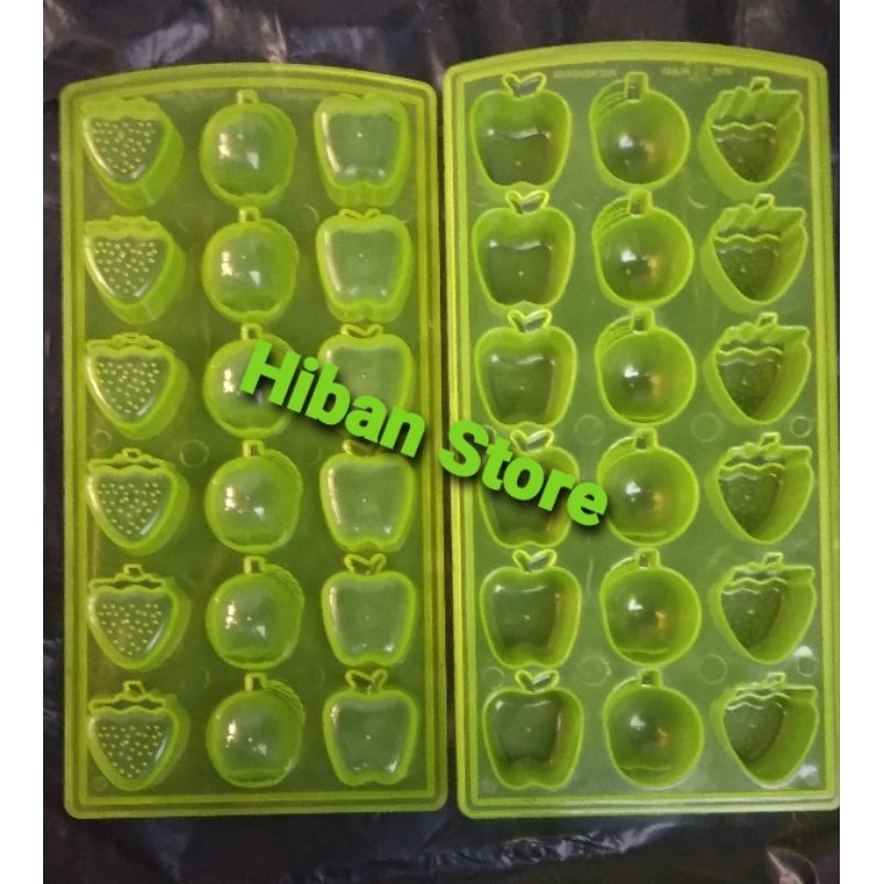 Mika Cetakan Coklat Puding Agar Es Batu Bentuk Buah-Buahan