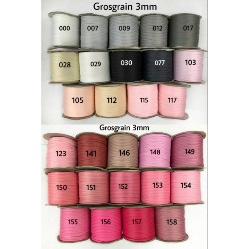 

3 MM - PITA GROSGRAIN IMPORT PREMIUM/ PITA KADO HAMPERS KECIL TAG