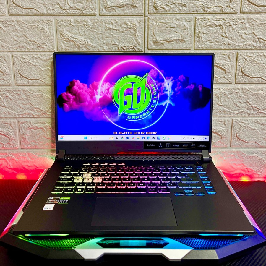 Asus ROG STRIX G15 G513QC RTX 3050 Full Power 144 Hz IPS  Laptop Gaming Desain