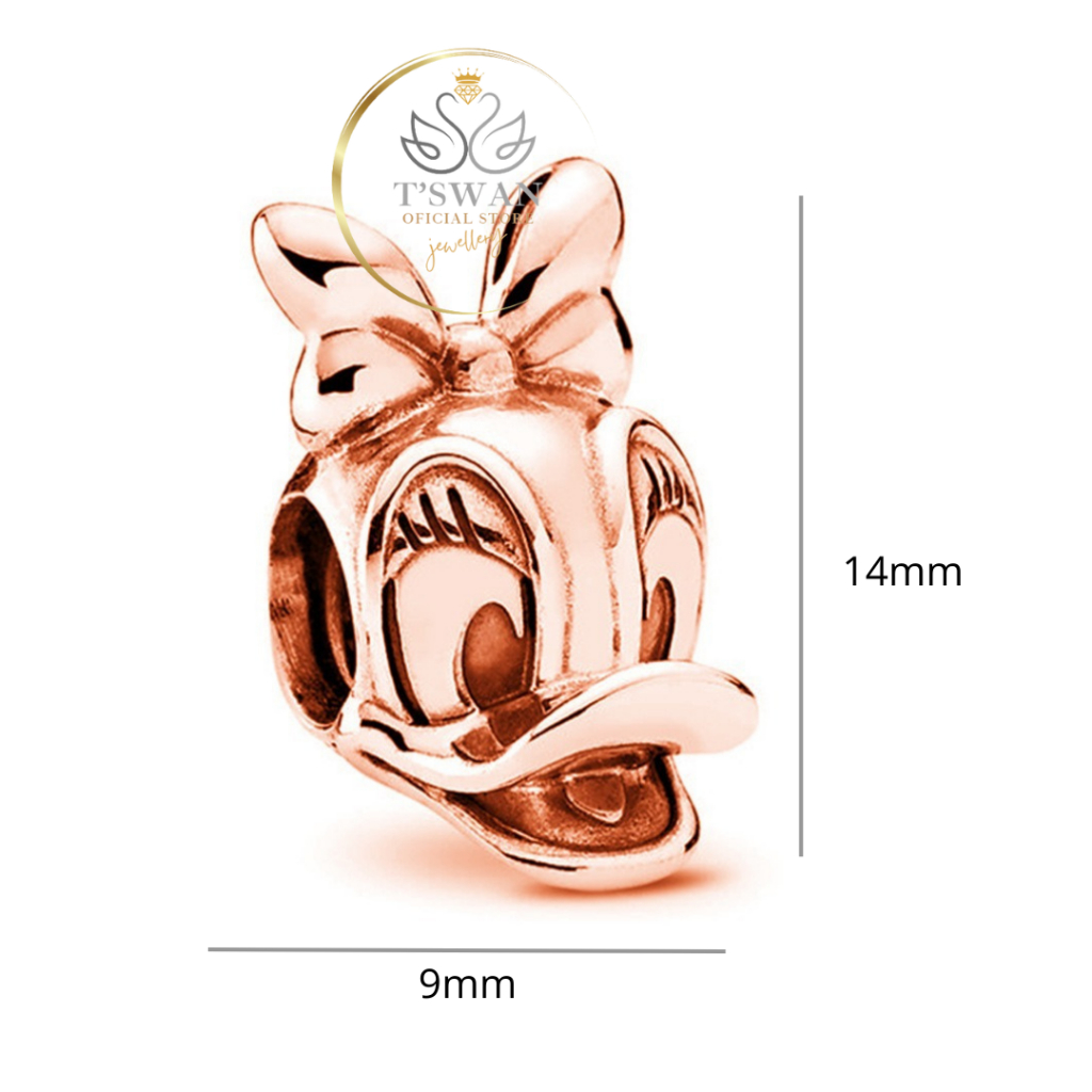Liontin Kartun Gelang Pando-Pando Charms Disney Collection Rose Daisy Dan  Duck Charm -Hiasan Gelang