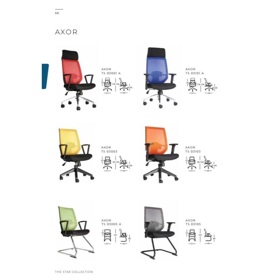 Kursi Kantor Chairman AXOR TS 03001 A 03003 03005 A 03101 A 03103 03105