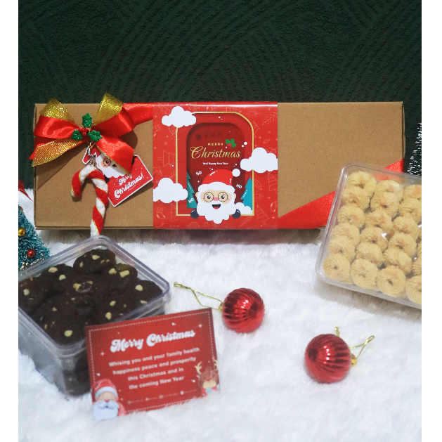 

Santa Christmas Hampers - Hampers Natal Kue Kering - Twin Cookie