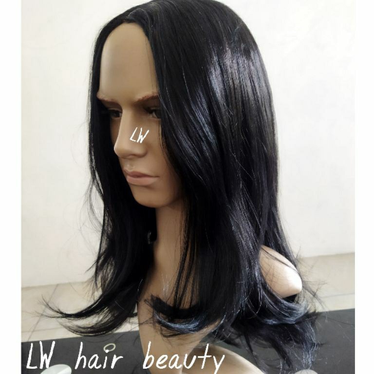 Murah Gembira Wig Pria Rambut Panjang Gondrong